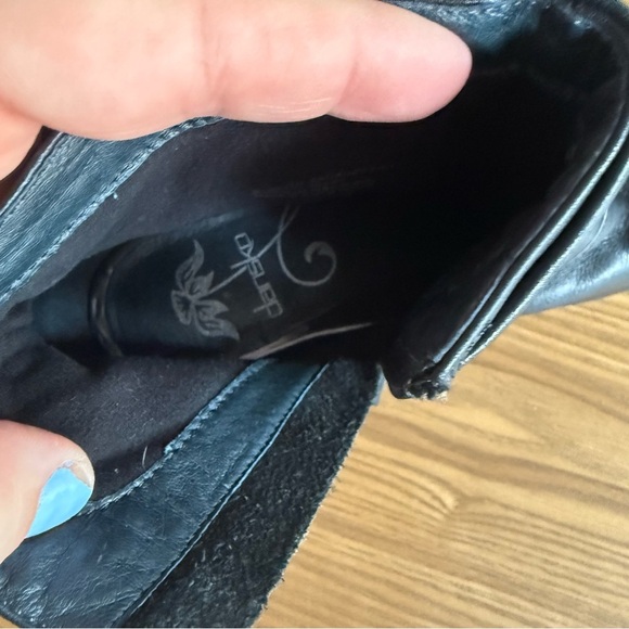 Dansko Baker Black Leather Ankle Boots Size 39 - Picture 4 of 6